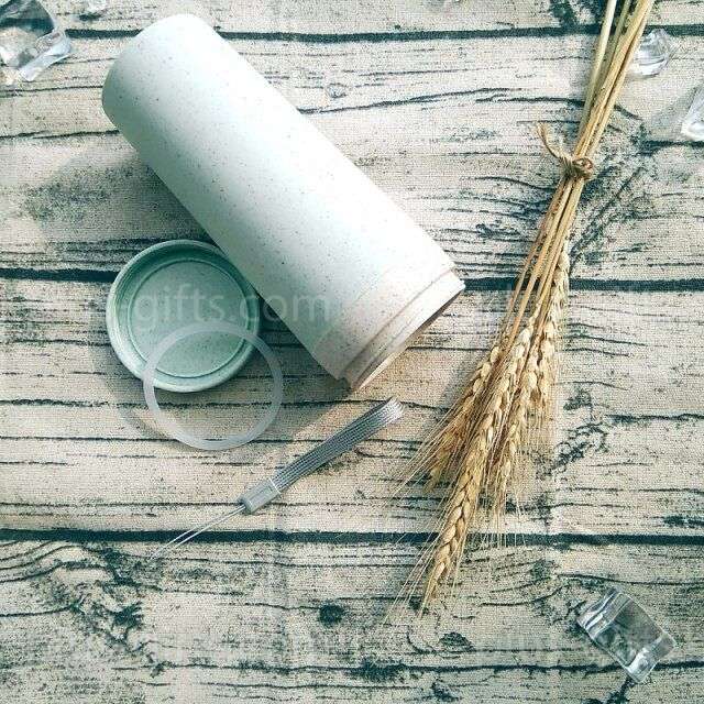 Eco mug from wheat straw